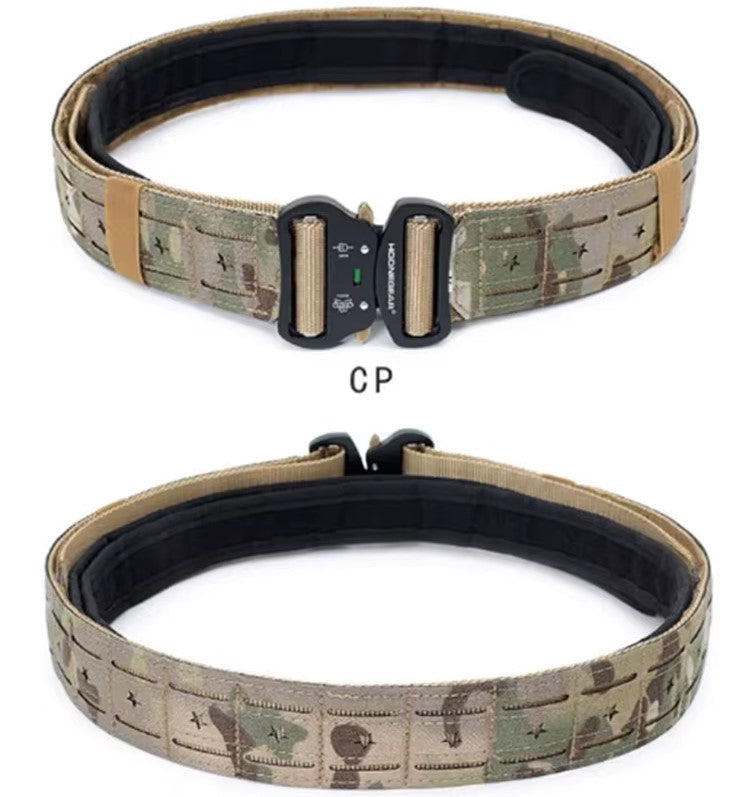 Tactical Battle Belt-MOLLE-Quick Release Buckle Multi-Cam